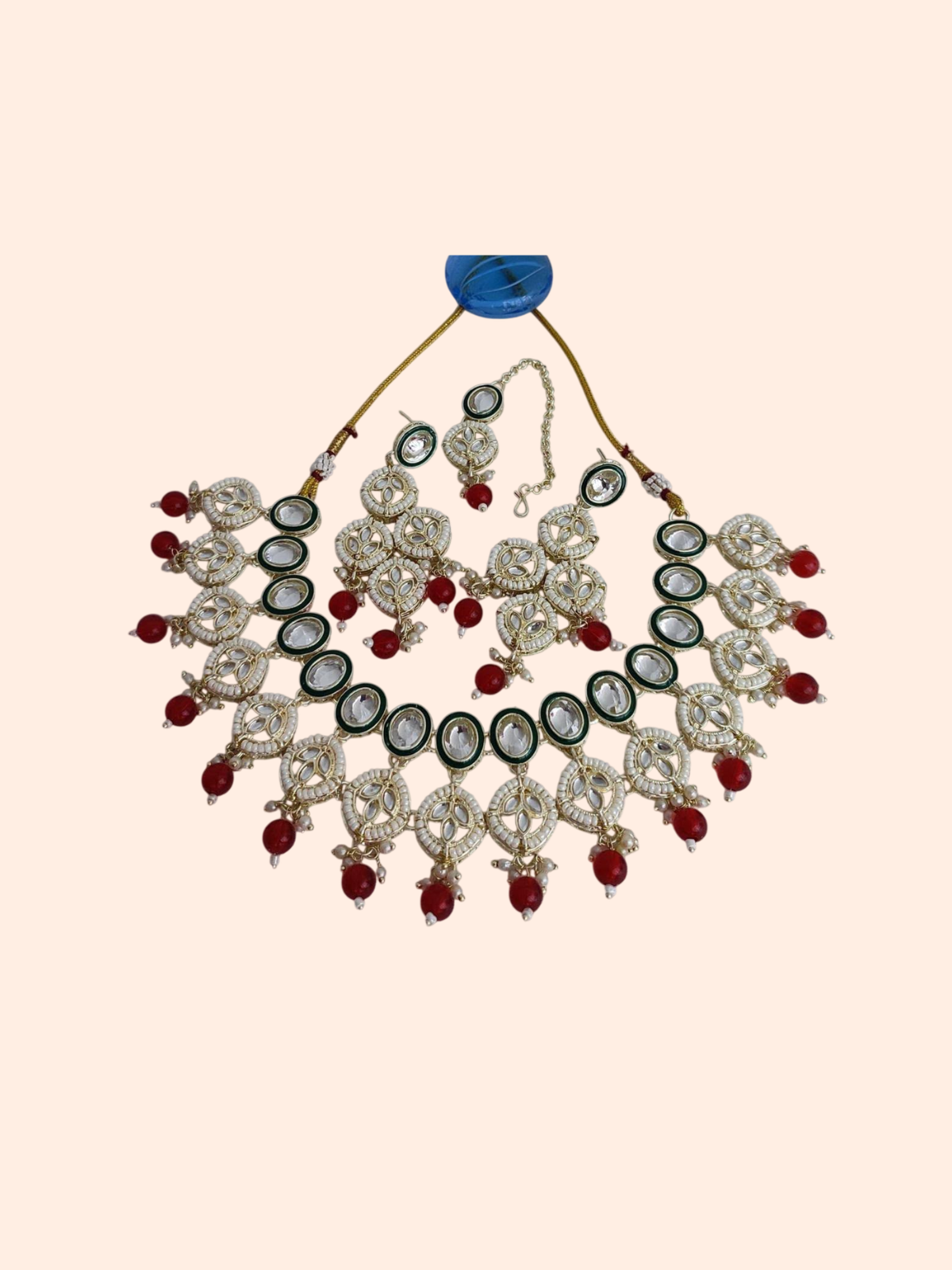 Crimsom Crystal Elegance Neckles