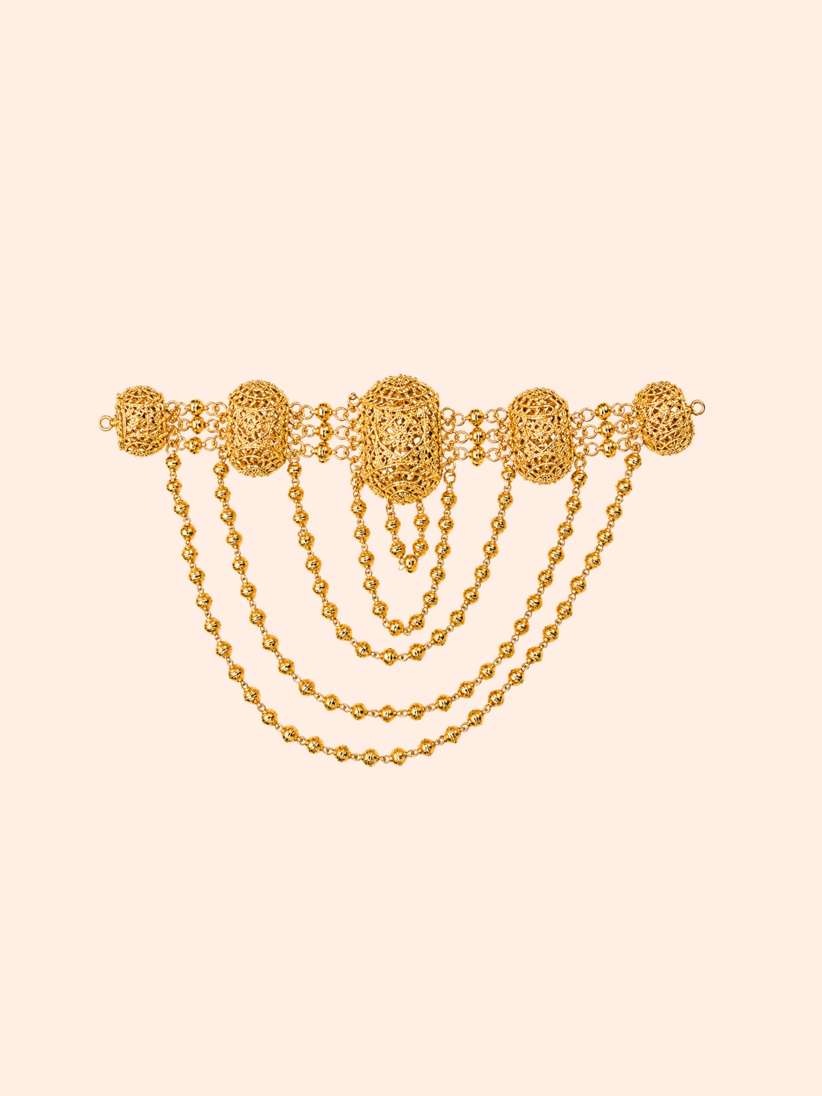 Golden Cascade Waist Belt