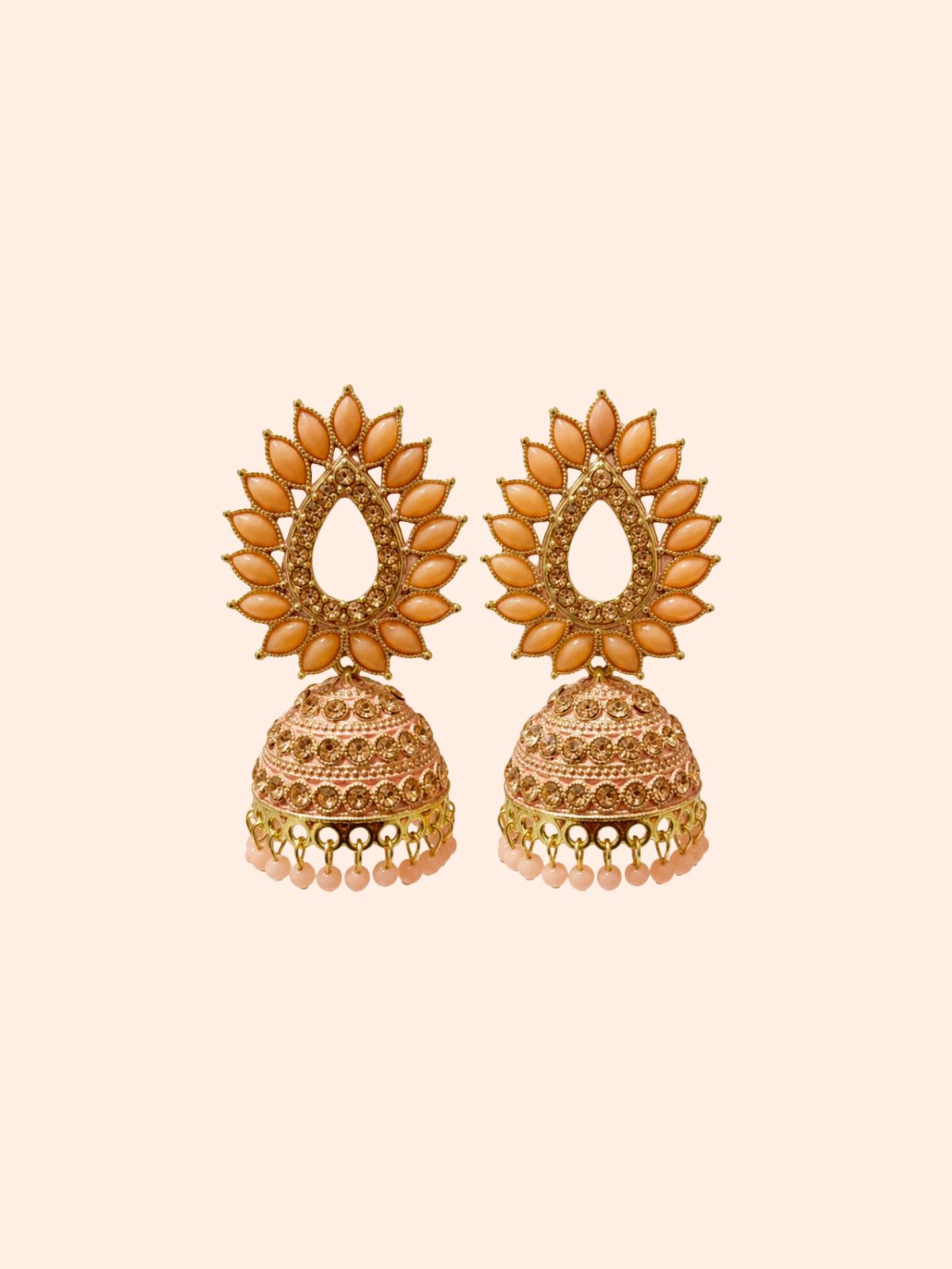 Peach Blossom Jhumka
